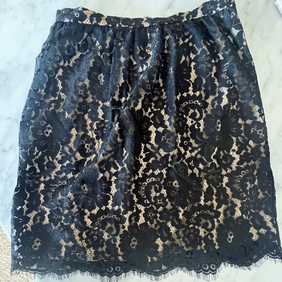 Robert Rodriguez Black Lace Skirt - Size 6 - Picture 4 of 6